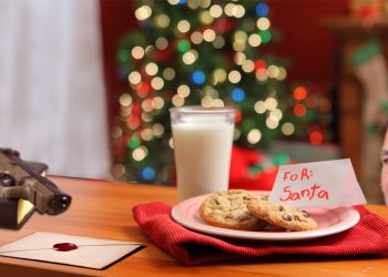 Clay Higgins Leaves Milk, Cookies, Handgun, Bible And Threatening Letter Out For Santa Before Bed